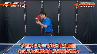 サーブのチョイス